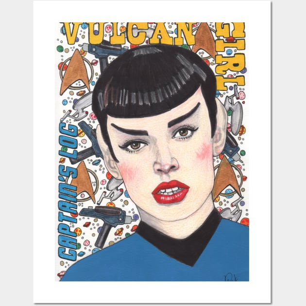 Vulcan Girl Wall Art by paulnelsonesch